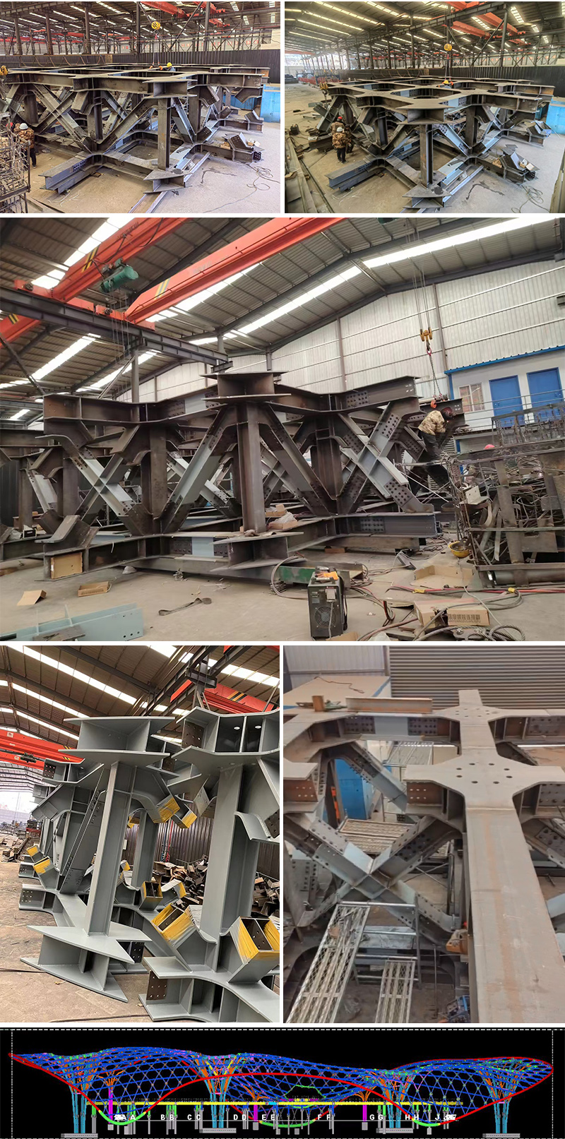 三峡恒基能脉瓜州70万千瓦“光热储能+”东吸热塔成县钢结构项目